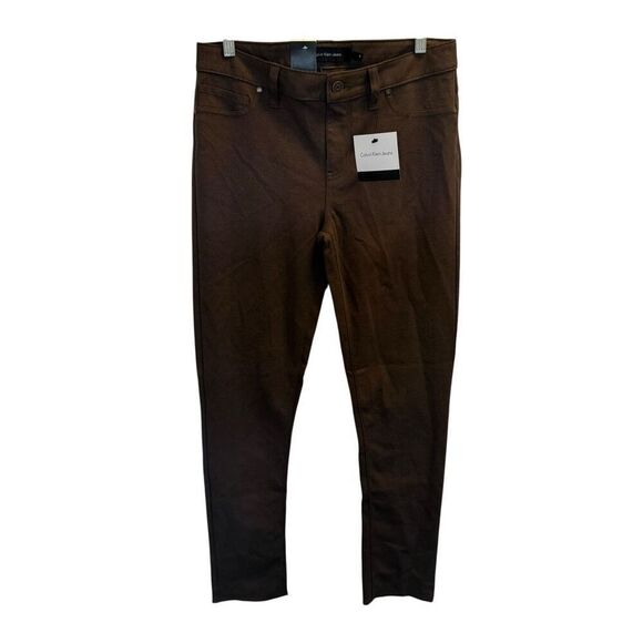 Calvin Klein new with tags brown skinny stretch jeans size 8 - Picture 1 of 6